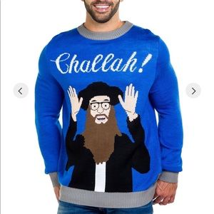 NWT Men's Challah Ugly Hanukkah/Christmas Sweater